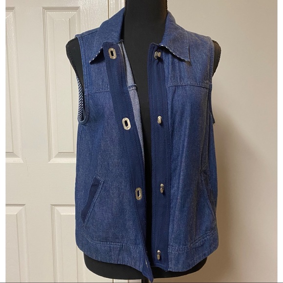 100% Cotton Denim Vest - Picture 6 of 10